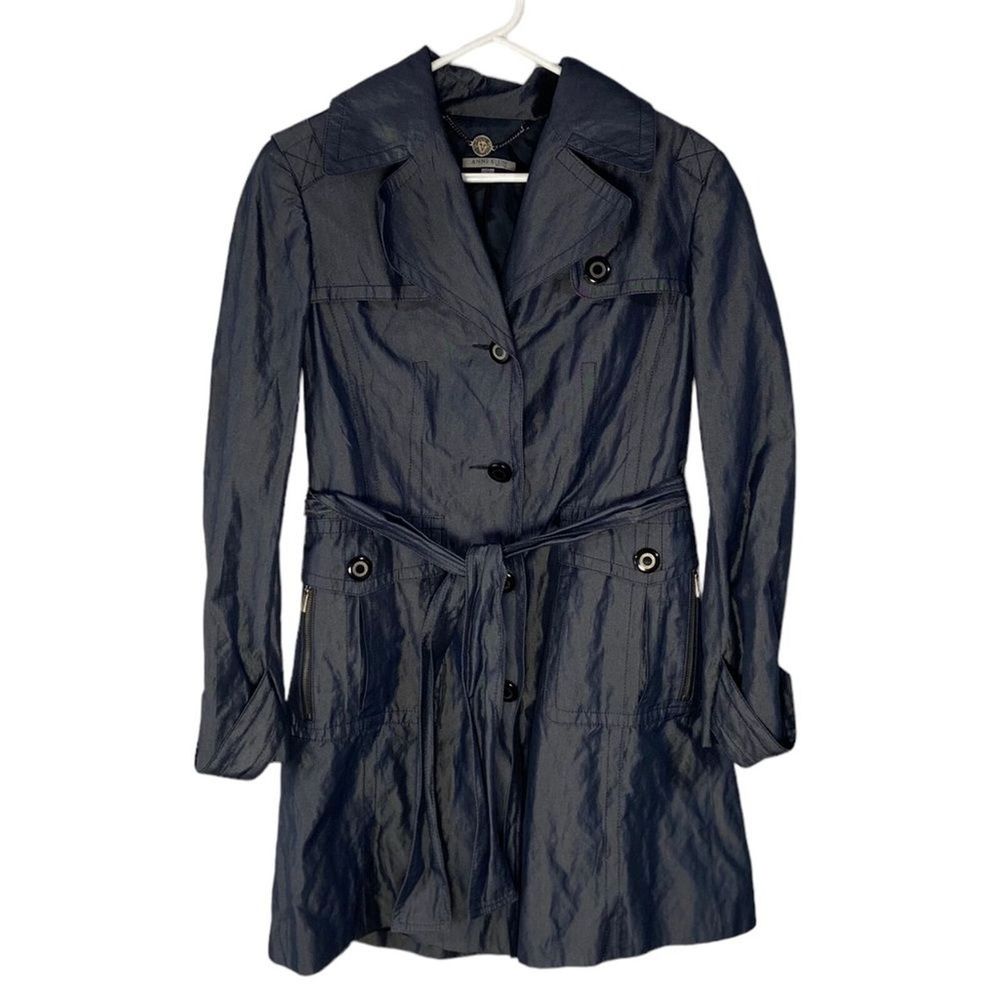 Anne Klein Navy Trench Coat